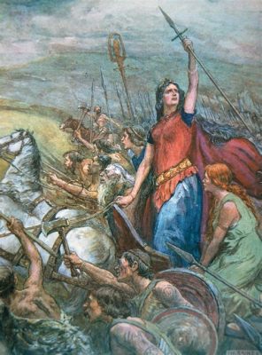 La rivolta di Boudicca, regina dei britanni contro l'oppressione romana e la sete di vendetta